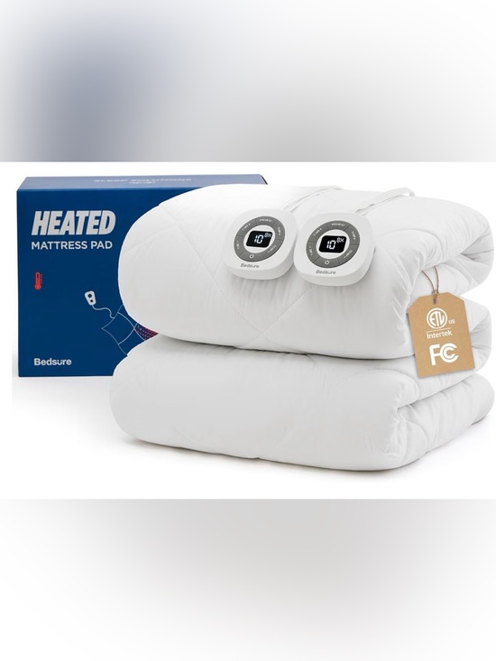 Bedsure Other - Queen Heated Mattress Pad - White